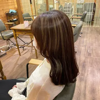 セミロング Ecre hair SARAのヘアスタイル