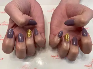 ネイル ネイルリボン 受付スタッフのネイルデザイン