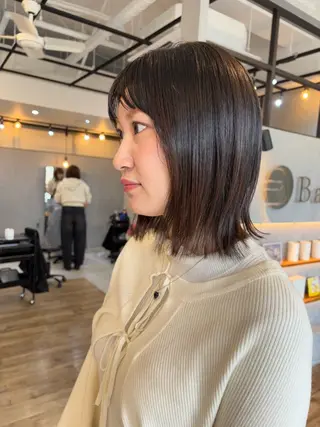ミディアム 迫 裕美のヘアスタイル
