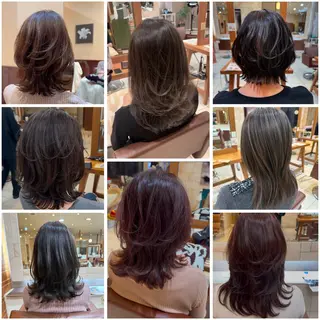 ミディアム 川崎レイヤーカット /江口真正のヘアスタイル