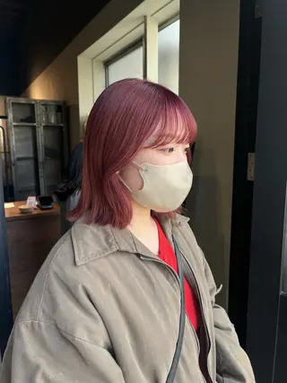 ミディアム miyabi🌙 大阪／梅田ヘアカラーのヘアスタイル