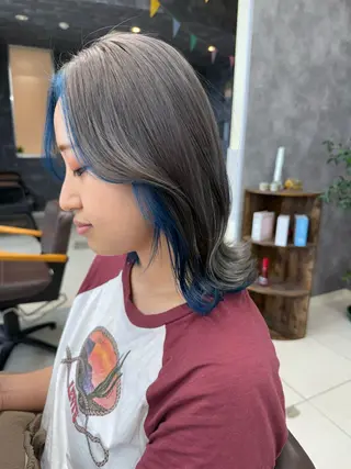 ミディアム カラー ⭐️さき⭐️ カラー/エクステのヘアスタイル