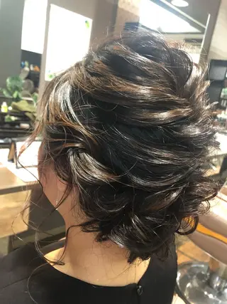 セミロング ヘアアレンジ pep natsumiのヘアスタイル