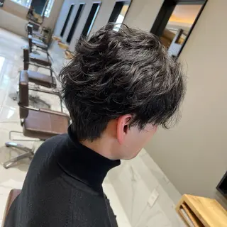 ショート パーマ メンズ ルクール喜多町店 コムロのヘアスタイル