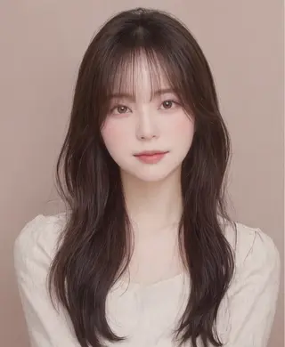 ロング 中顔面短縮 顔まわり新田大翔のヘアスタイル