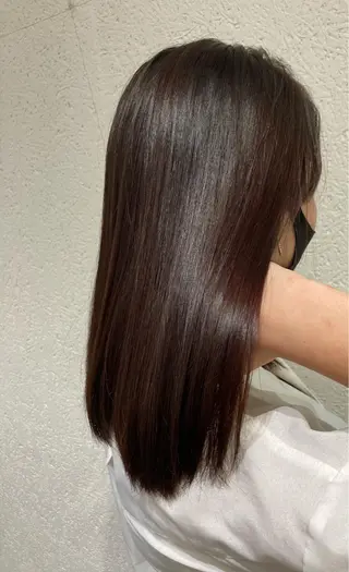 セミロング カラー ミルクティー量産💙 💙ブリーチ特化💙のヘアスタイル