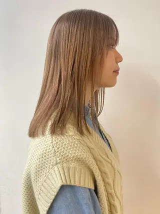 ミディアム カラー 無料カットモデル募集 🌱ひょうがのヘアスタイル