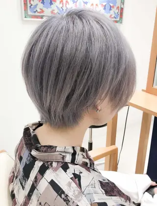 ショート カラー モテ髪透明感❤️ デイズヘアカラーのヘアスタイル