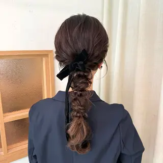 セミロング ヘアアレンジ 褒められヘアメイク /‎ボブ女子🐶みおのその他イメージ
