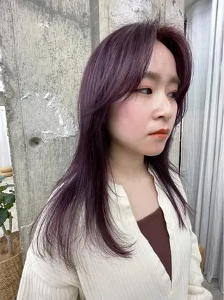 ロング カラー 垢抜けボブ/SAHO /OAK溝の口のヘアスタイル