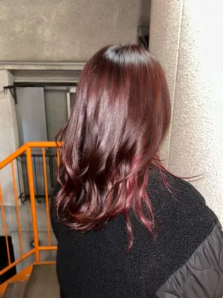 ロング カラー 今村 茜のヘアスタイル