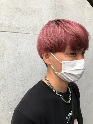 ショート カラー メンズ カラー職人 なかもと たつひろのヘアスタイル