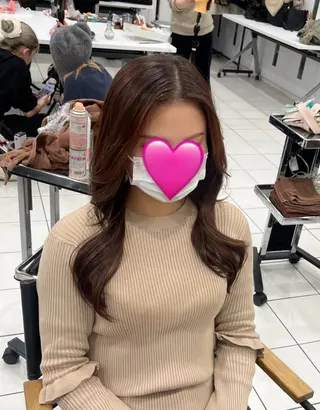ロング カラー mit bytree MISAKI🎀のヘアスタイル
