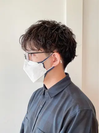 パーマ メンズ 服部 聡洋のヘアスタイル