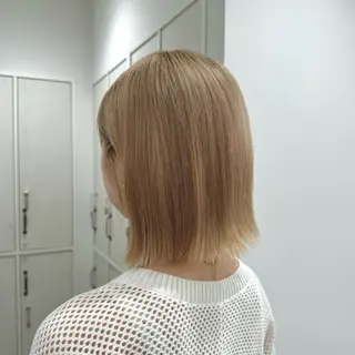 カラー りな🪽カット /縮毛/透明感カラーのヘアスタイル