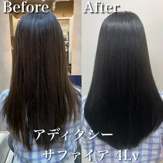 セミロング カラー Soleria 田中慎一のヘアスタイル