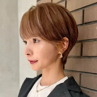 ショート 年齢悩みを全て解消/ 白髪と癖毛 松本雄光のヘアスタイル
