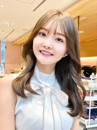 セミロング 韓国くびれレイヤー 🇰🇷はづきのヘアスタイル