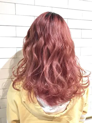 セミロング カラー 髪質改善⌇透明感 カラー⌇川上葵のヘアスタイル