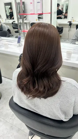 ロング カラー パーマ ヘアアレンジ メンズ キッズ 盛れ韓国ハイトーン 🎀Himari🎀のヘアスタイル