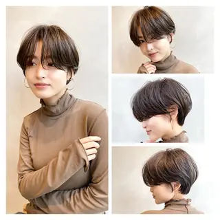 ショート カラー パーマ いしばし なおやのヘアスタイル