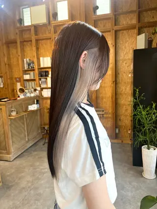 カラー まろみ暖色×ボブ ×chia🕯のヘアスタイル