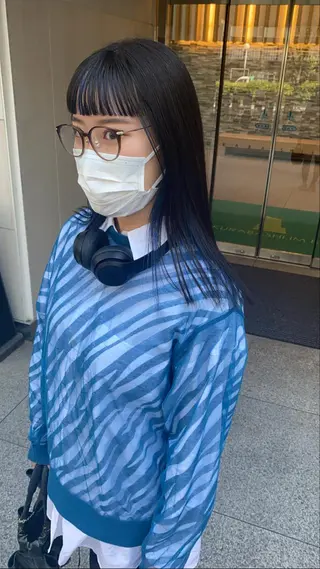 ロング デザインカラー/ボブ ブリーチカラー/ユリのヘアスタイル