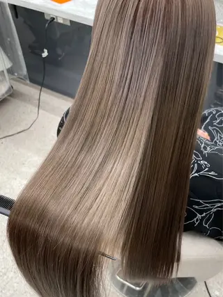 ロング りきと🦋河原町 縮毛矯正/艶カラーのヘアスタイル