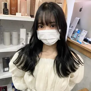 カラー カットモデル୨୧大阪 梅田タカシマリナ♡のヘアスタイル