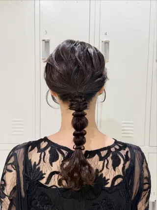 ロング ヘアアレンジ オタク美容師☃️🩵 ヘアアレンジ/暗髪のヘアスタイル