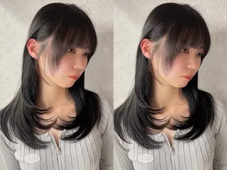ロング レイヤー/縮毛矯正 のマスター【タケル】のヘアスタイル