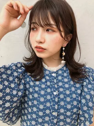 ミディアム 似合わせレイヤー 🇰🇷荒木洋文のヘアスタイル