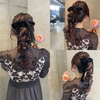 ロング ヘアアレンジ 美髪× ヘアセット✨Araiのヘアスタイル