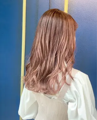 セミロング カラー ヘアアレンジ 💛髪質改善/透明感 カラー🧡reikaのヘアスタイル