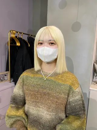 ミディアム カラー 前橋 姫奈のヘアスタイル