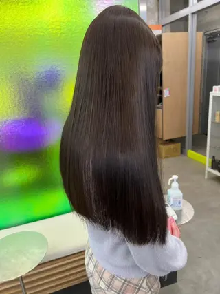 セミロング カラー パーマ ヘアアレンジ 【ヘアケア特化型】 newi天王寺のヘアスタイル
