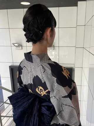 ヘアアレンジ 💖デザインカラー/ タダ ハナカ💖のヘアスタイル