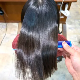 ロング レイヤーカット 縮毛矯正 高杉颯汰のヘアスタイル