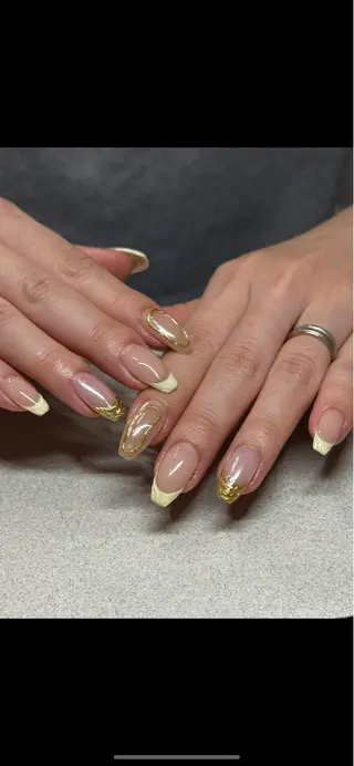 セミロング M.wish太田川店 💅🏼Arisaのネイルデザイン