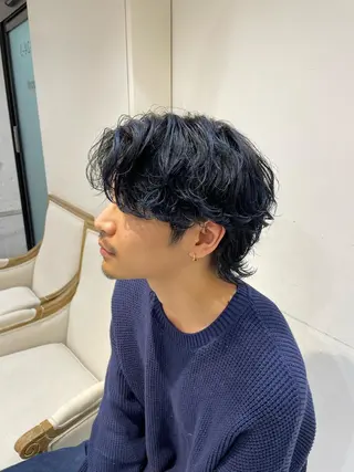 カラー メンズ une所属・kunimi harukaのヘアスタイル