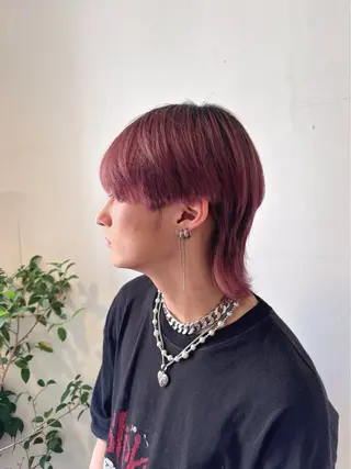 メンズ メンズ特化シャドウパ ーマラウンドマッシュのヘアスタイル