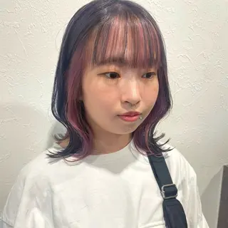 ミディアム カラー shiho .のヘアスタイル