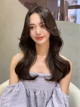 ロング 大宮韓国ハッシュ🪽 GLROWseriのヘアスタイル
