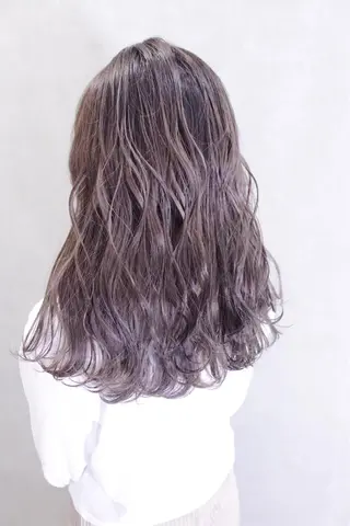 セミロング カラー ヘアアレンジ lani ブリーチ /ダブルカラーのヘアスタイル