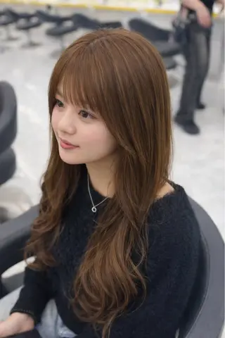セミロング カラー 【透明感×レイヤー】 🍃RIKU🍃のヘアスタイル