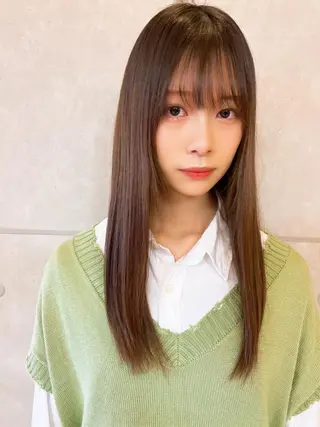 ロング カラー パーマ 艶髪専門美容師🏄 kazuレスlessのヘアスタイル
