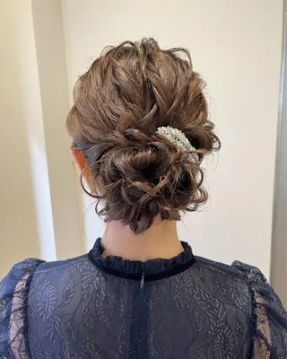 セミロング ヘアアレンジ サソウ ユリエ🥥のヘアスタイル