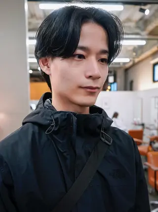 パーマ メンズ 藤川迅 曲がる縮毛矯正のヘアスタイル