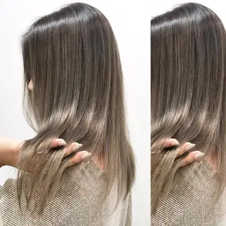 セミロング カラー ヘアアレンジ 縮毛矯正 髪質改善寺坂雄飛💐のヘアスタイル