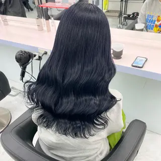 セミロング カラー レイヤー×透明感カラ ーHAYATOのヘアスタイル